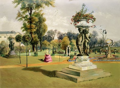 The Terrace Garden, Woburn Abbey by E. Adveno Brooke